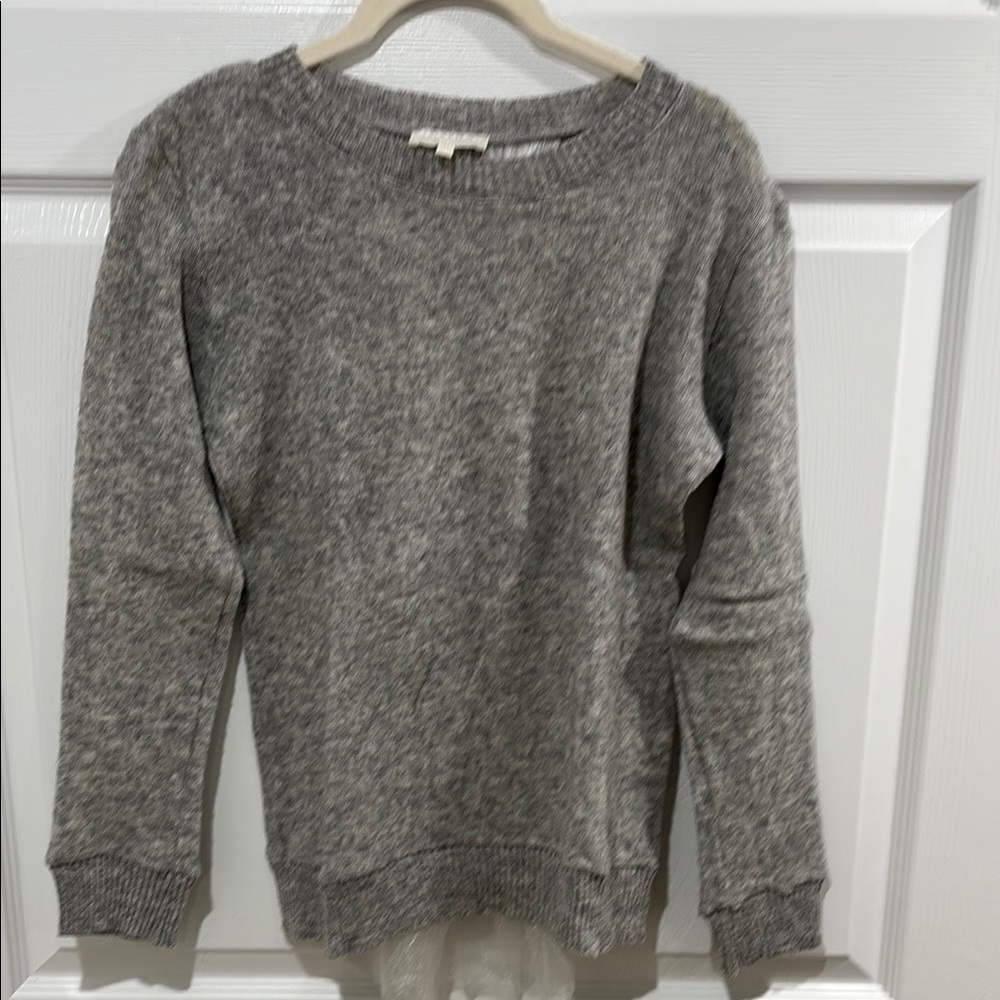 Cozy Heather Gray Women's Crew Neck Sweater